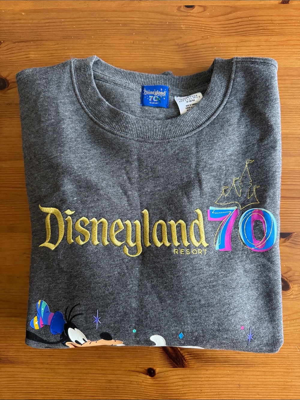Disney Disneyland 70th Anniversary Mickey & Friends Celebration Sweatshirt